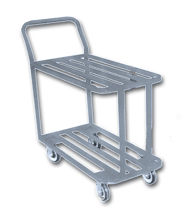 77207 Stainless Steel Stocking Cart 42"L x 18"W x 40"H